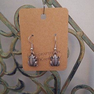 4/$25 FROG EARRINGS NEW